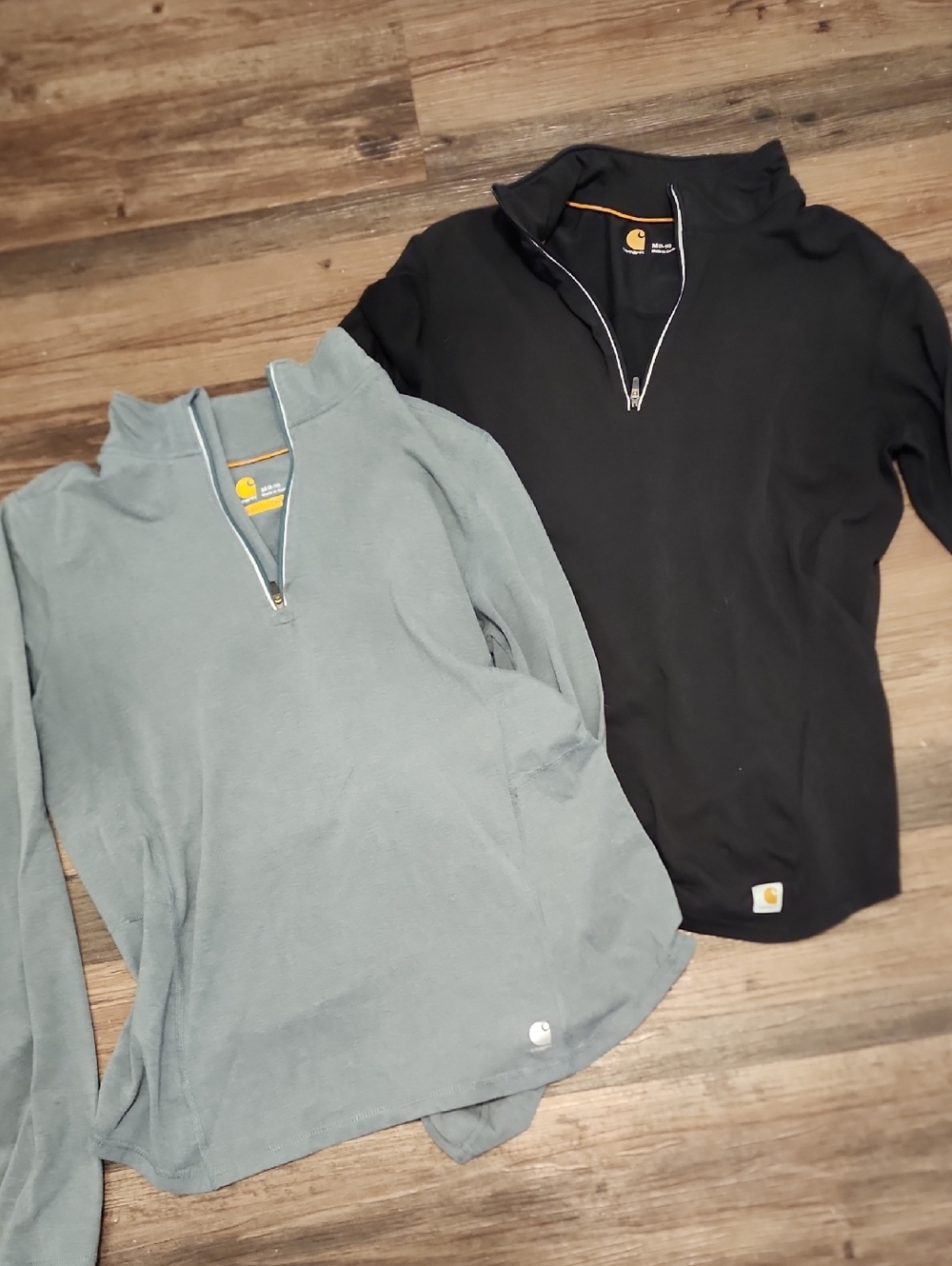 Carhartt Women's 1/4 Zip Pullover - Black & Sage